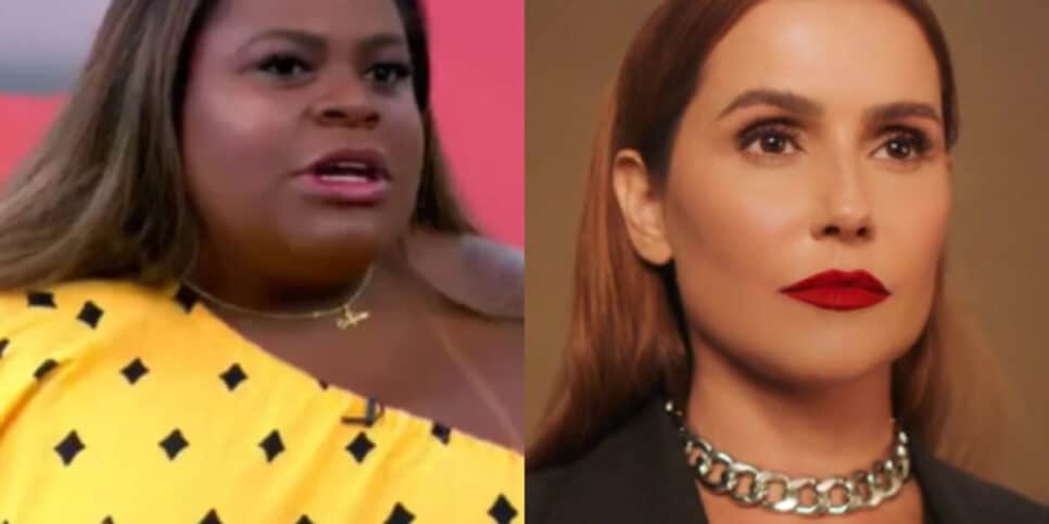 Jojo Todynho e Deborah Secco protagonizaram uma cena de "barraco" pra ninguém botar defeito em programa, ao vivo (Foto Reprodução/Montagem/Aaron TuraTv)