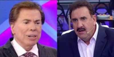 Imagem do post Ratinho foi surpreendido por Silvio Santos, ao vivo, e dívida que tem com ele veio à tona: “Até agora?”