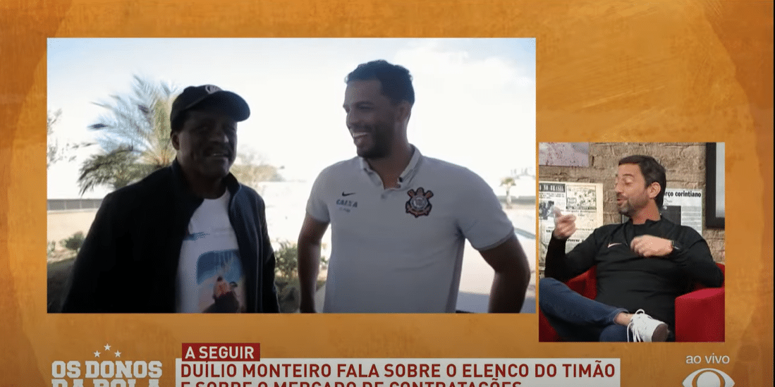 Dúlio foi ao "Donos da Bola" para esclarecer algumas informações sobre o Corinthians (Foto Reprodução/Youtube)