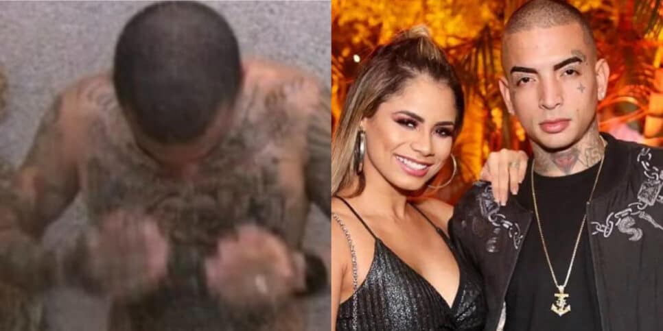 BBB23: Mc Guimê toma banho de cueca branca e chama atenção e Lexa reage (Imagem Reprodução Internet)