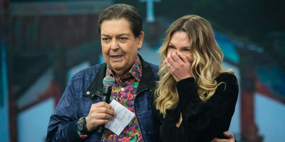 Anne Lottermann chorou durante o programa "Faustão na Band" e até o filho do apresentador caiu em lágrimas (Foto Reprodução/Internet)
