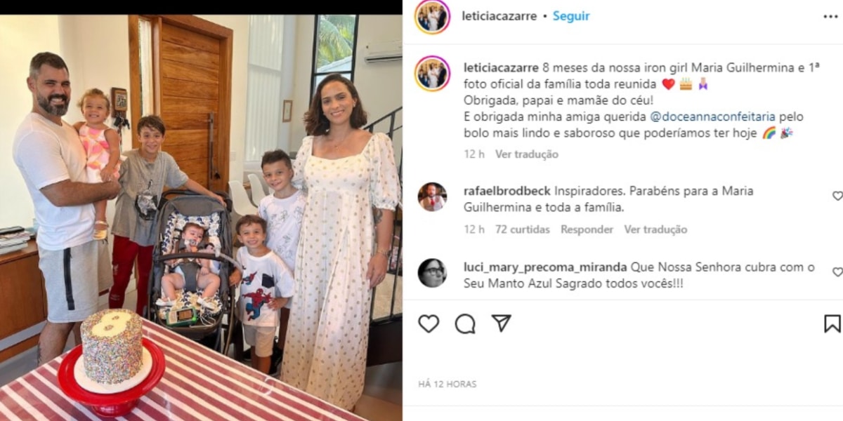 Juliano Cazarré aparece em foto inédita com os cinco filhos (Imagem Reprodução Instagram)