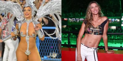 Paolla Oliveira e Gisele Bündchen são envolvidas em polêmicas nos camarotes da Sapucaí (Imagem Reprodução Internet)