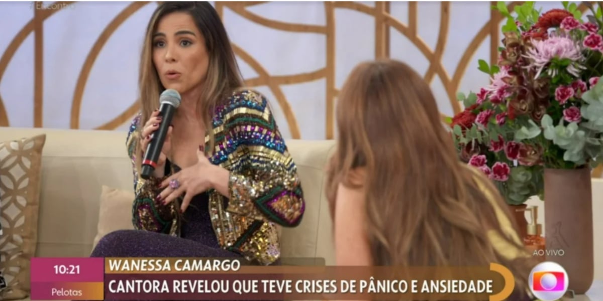 Wanessa Camargo fala sobre fase difícil em sua participação no Encontro (Imagem Reprodução Globo)