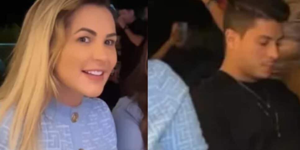 Deolane Bezerra e Arthur Aguiar aparecem juntos mais uma vez em festa e elevam boatos de romance