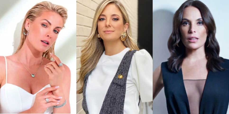 Ana Hickmann, Ticiane Pinheiro e Carolina Ferraz: salários na Record (Foto: Reprodução)