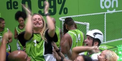 Imagem do post BBB23: Bruna Griphão vence a Prova do Líder e comemora com aliados