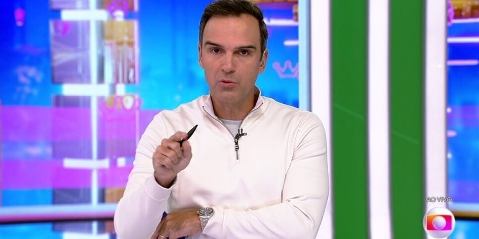 BBB23: Tadeu Schmidt dá bronca nos participantes durante jogo da discórdia (Imagem Reprodução Globo)