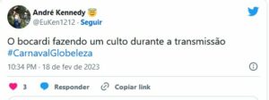 Discurso de Bocardi viralizou na web (Foto: Reprodução / Twitter)
