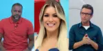 Neto, Denílson e Renata Fan recebem fortuna na Band (Foto: Montagem)