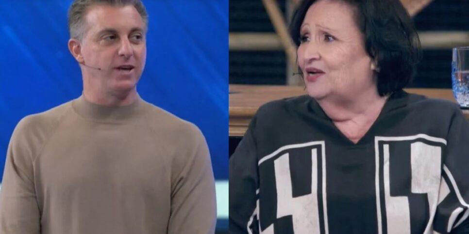 Luciano Huck e Dona Déa (Foto: Reprodução/Globo)