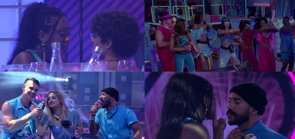 Festa do BBB23 é marcada por 'toco' de brother, fofoca, novo casal e treta (Foto: Reprodução / Globoplay)