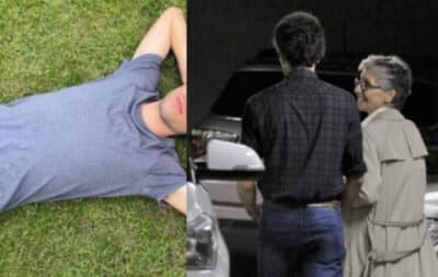 Filho de Cássia Kis, que está no elenco de Travessia, faz rara aparição e para muitos, ele deixa qualquer um no chinelo com tamanha beleza (Foto: Reprodução / Instagram / Montagem HoraDoBenefício)