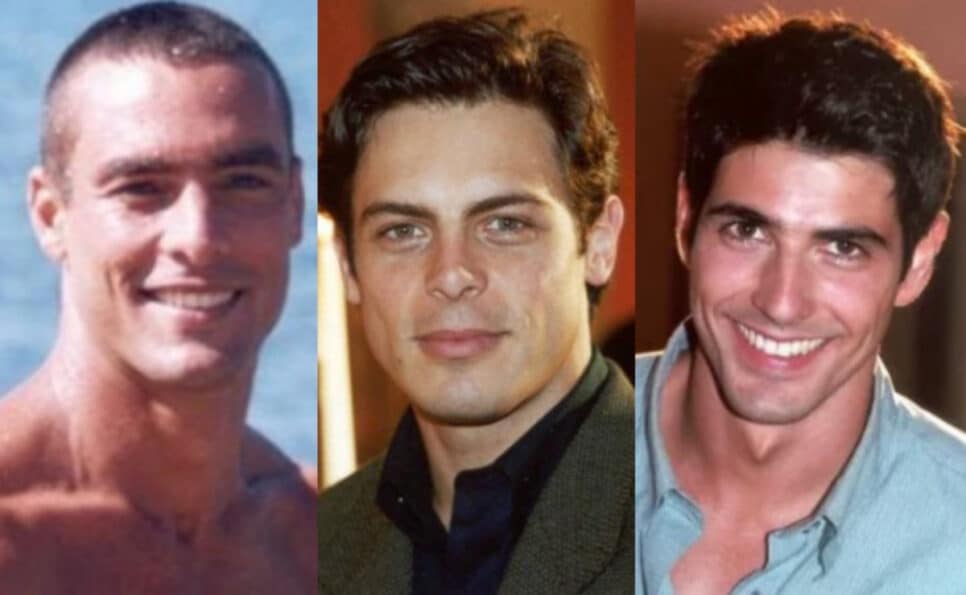 Paulo Zulu, Luigi Baricelli e Reynaldo Gianecchini são alguns dos galãs de Laços de Família (2000) (Foto: Reprodução / Globo / Montagem HoraDoBenefício)