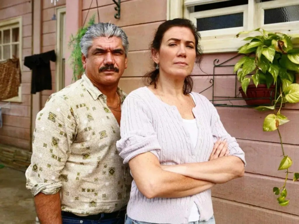 Léo (Jackson Antunes) e Catarina (Lília Cabral) em A Favorita (Foto: TV Globo)