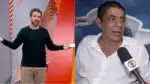 Felipe Andreoli e Zeca Pagodinho (Fotos: Reprodução/ Globo Esporte)