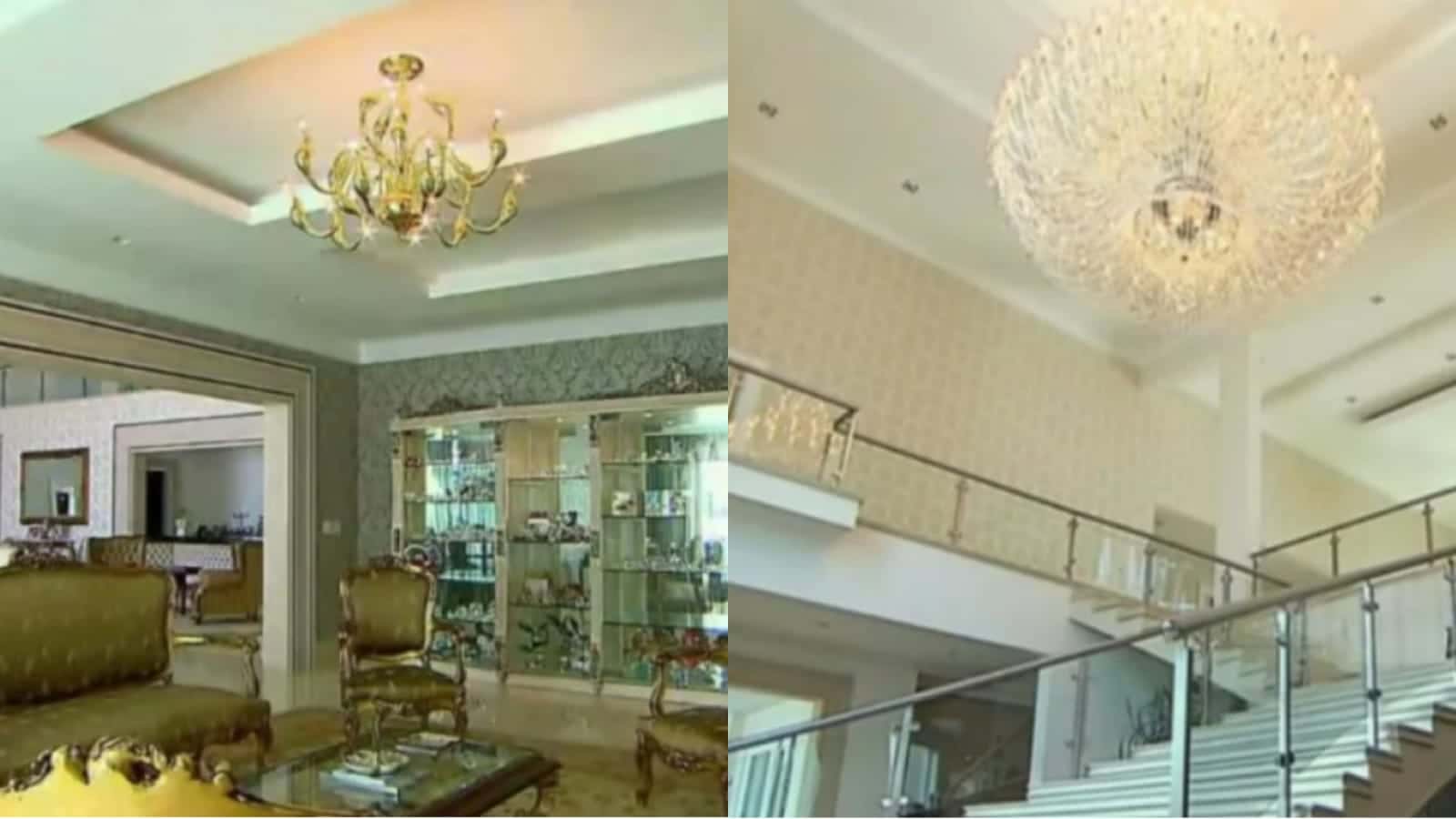 Lustres de R$ 150 mil reais cada na casa do irmão de Zezé di Camargo (Fotos: Reprodução/ Instagram)