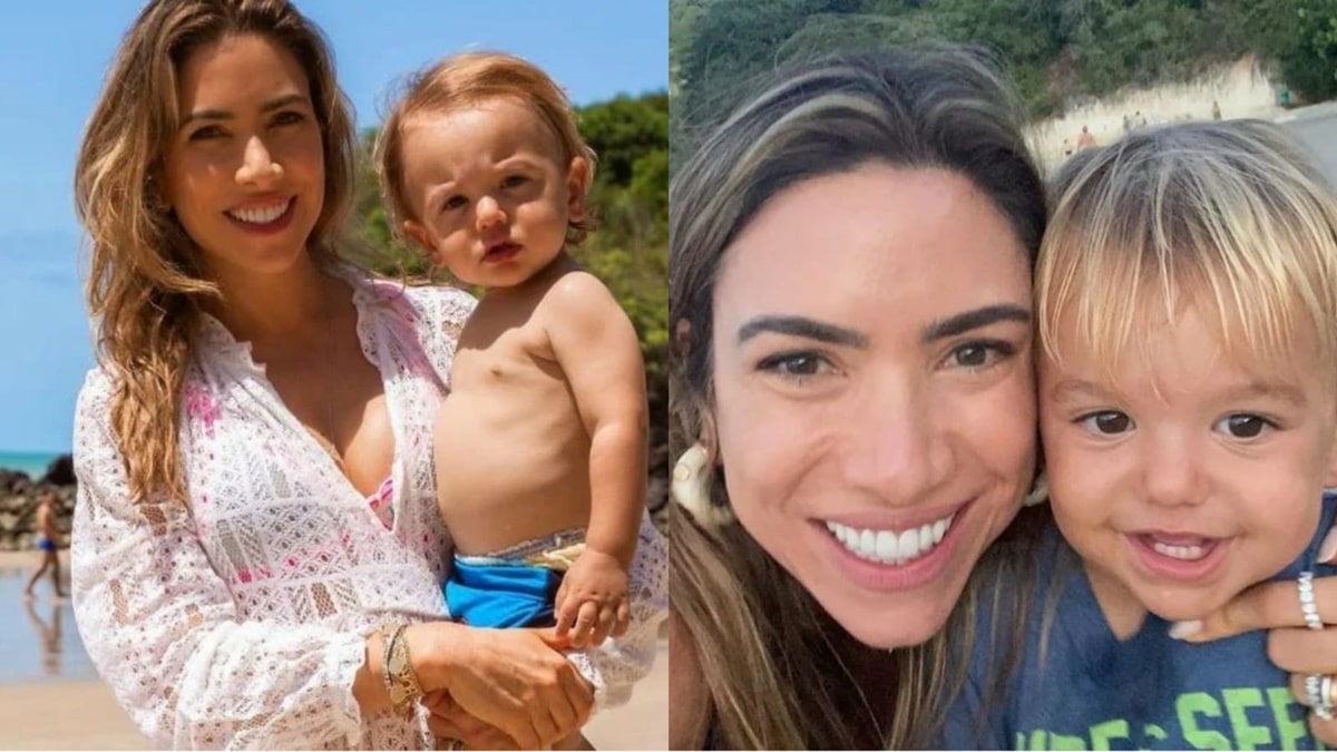 Patrícia Abravanel e seu filho Senor