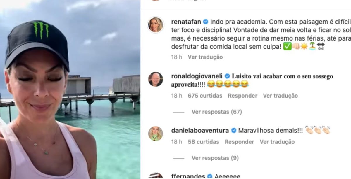 Renata Fan admitiu desejo nas férias, afastada da Band