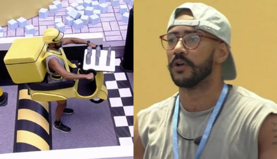 Ricardo Camargo: Pipoca venceu a Prova do Anjo da semana e terá poder de imunidade no BBB23 (Foto: Reprodução / Globoplay)