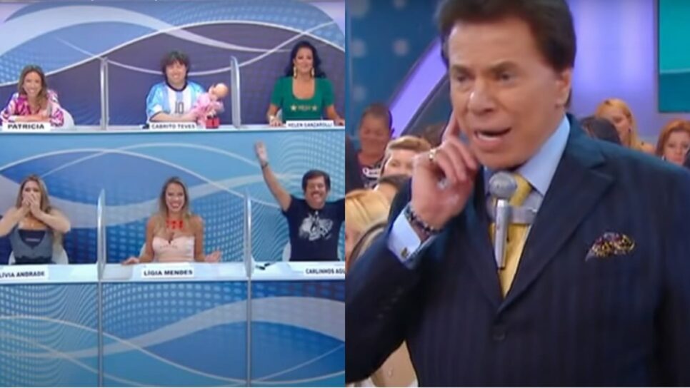Silvio Santos e sua antiga trupe do Jogo dos Pontinhos