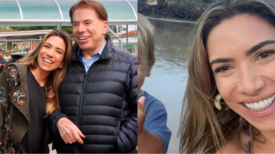 Silvio Santos e Patrícia Abravanel