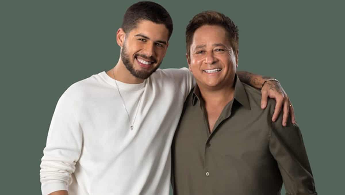 O sertanejo Leonardo e seu filho cantor