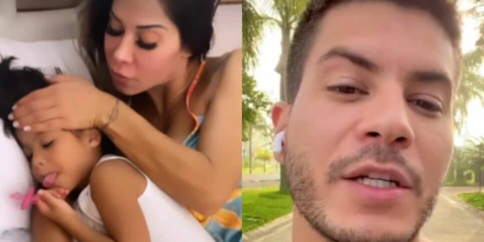 Após Arthur Aguiar acusar Maíra Cardi de omitir internação da filha, ela se explica Ele sabia