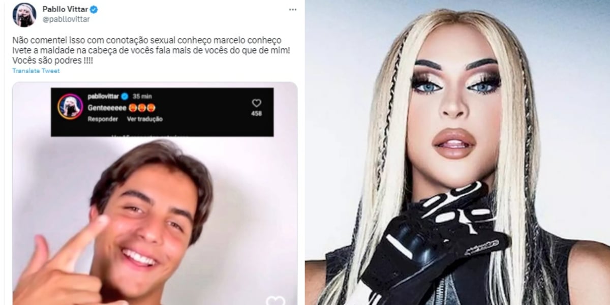 Pabllo Vittar se revolta ao ser acusada de dar em cima do filho da Ivete Sangalo (Imagem Reprodução Internet/Twitter)