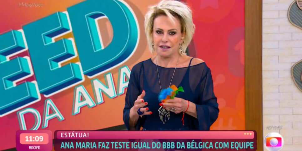 Ana Maria dá bronca ao vivo em funcionário no Mais Você (Imagem Reprodução Globo)