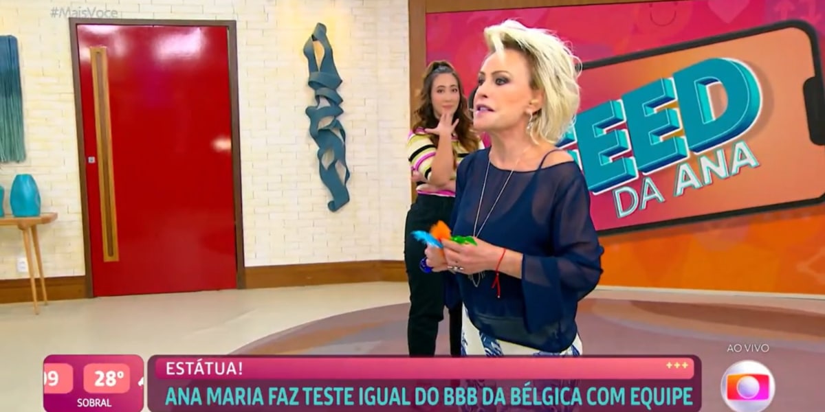 Ana Maria dá bronca ao vivo em funcionário no Mais Você (Imagem Reprodução Globo)