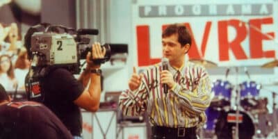 Serginho Groisman comandado o Programa Livre no SBT nos anos 90 (Imagem Reprodução Internet)