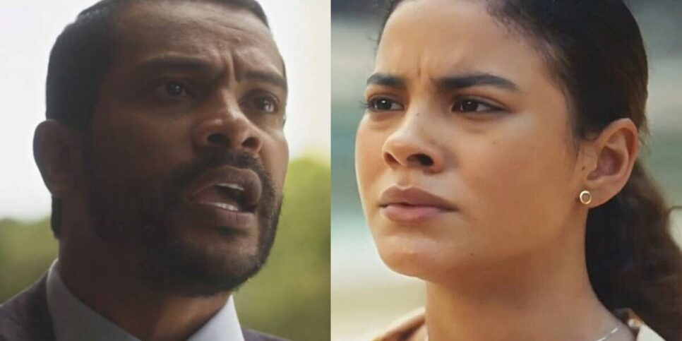 Ben e Jenifer fazem DNA e descobrem que são pai e filha no folhetim da Globo (Foto: Reprodução)