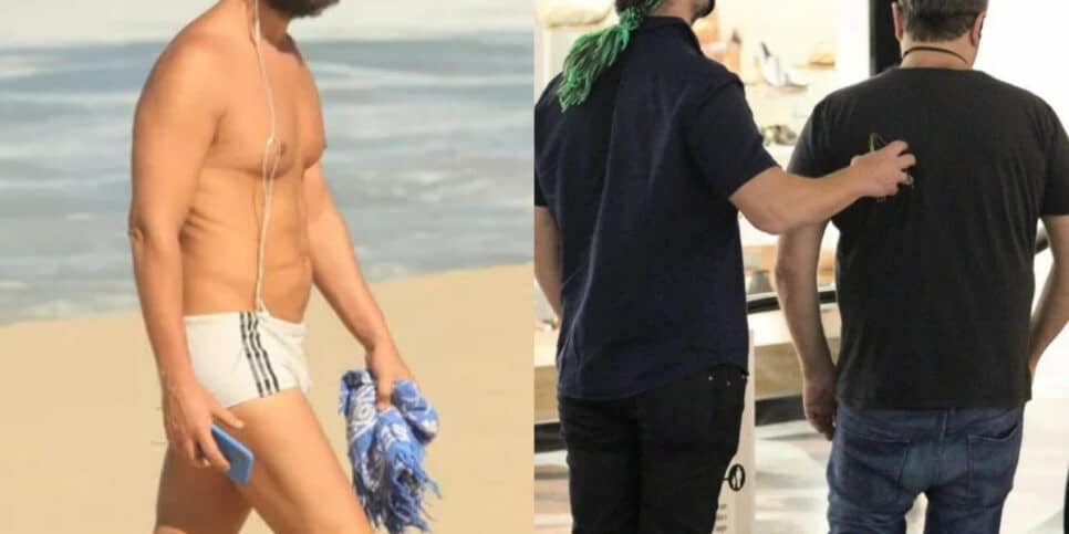 Ator da Globo atualmente está com 50 anos mas continua com o corpão em forma (Imagem: Montagem)