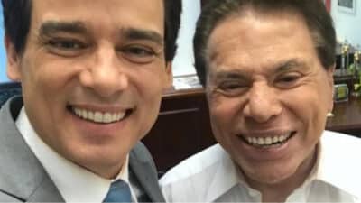 Celso Portiolli e Silvio Santos (Foto: Reprodução / Instagram)