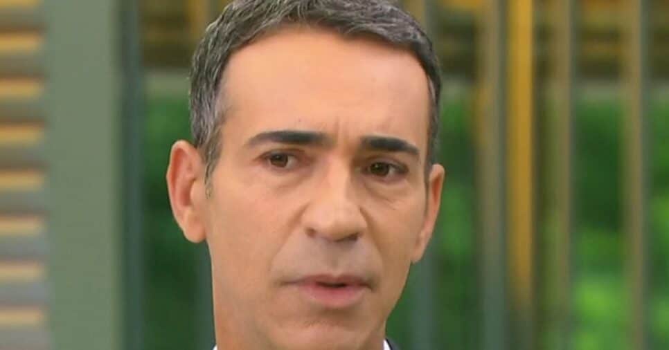 César Tralli emocionado na Globo