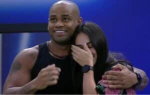 Cezar e Larissa venceram a Prova do Anjo do BBB23 (Foto: Reprodução / Globoplay)