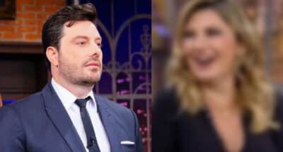 Danilo Gentili deixou famosa sem graça no The Noite (Foto: Reprodução / SBT / Montagem HoraDoBenefício)