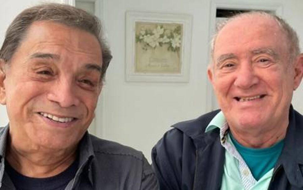 Dedé Santana na casa de Renato Aragão, o Didi