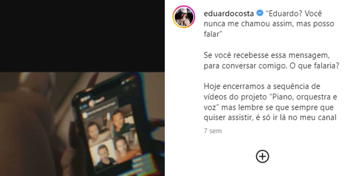 Vídeo comovente com anúncio de fim foi divulgado por sertanejo nas redes sociais 