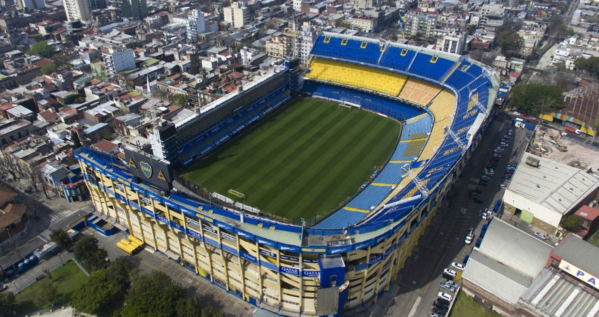 O estádio La Bombonera, do Boca Junior, com capacidade para 49 mil espectadores