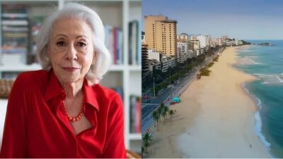 Fernanda Montenegro em sua casa e a vista de seu apartamento (Fotos: Reprodução/ Internet/ YouTube)