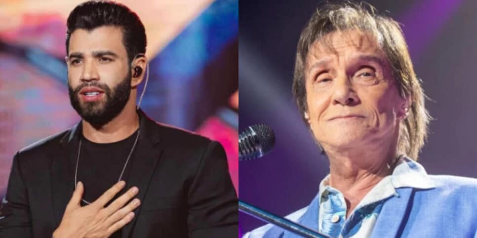 Iate de R$100 mi que Roberto Carlos vendeu para Gusttavo Lima (Foto: Montagem HoraDoBenefício)