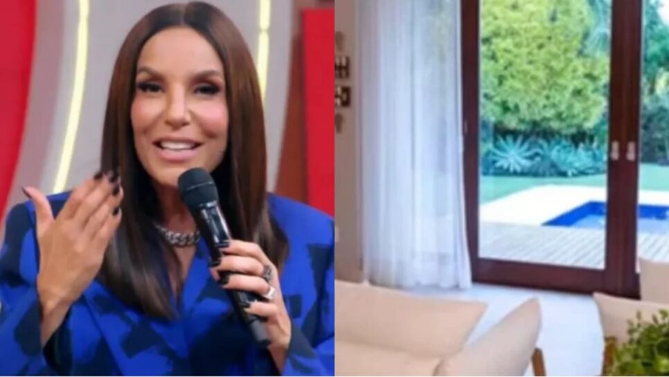 Ivete Sangalo em seu programa e parte de sua mansão