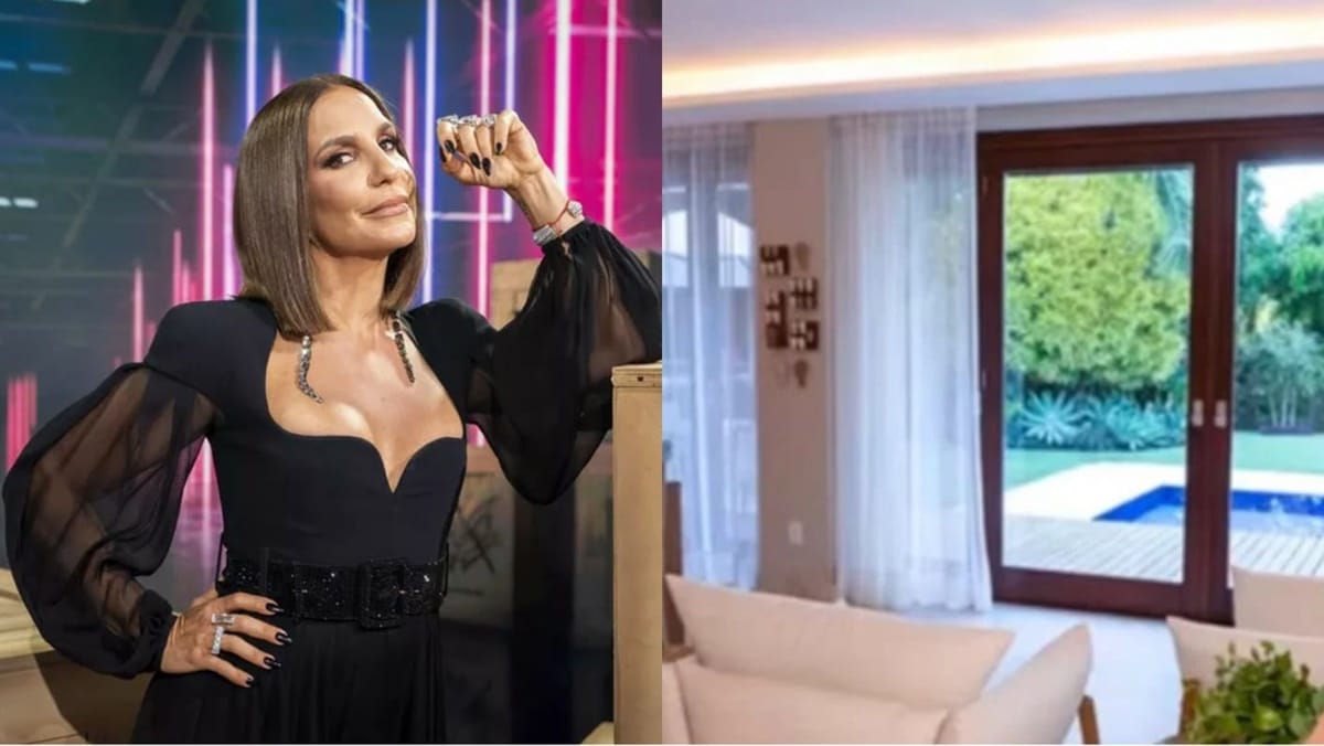 Ivete Sangalo e sua casa confortável, milionária e de bom gosto com vista para piscina exuberante