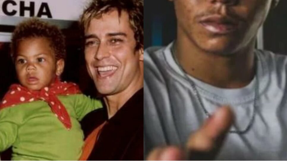 Marcello Antony e seu filho pequeno e ele atualmente