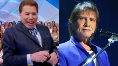 Imagem do post SEM FREIO: Silvio Santos, há décadas amigo de Roberto Carlos, soltou a língua ao falar da aparência do rei