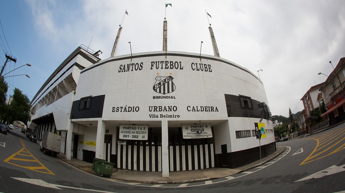 O estádio do Santos na Vila Belmiro (Foto: Reprdução/ Santos FC)