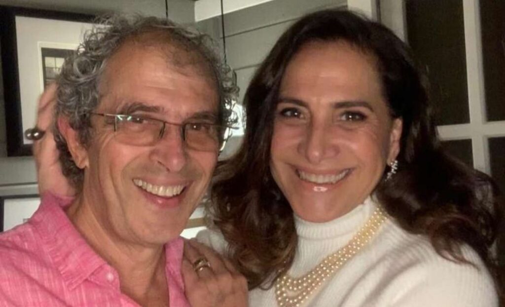 Jaime Rabacov e sua esposa, a atriz que fez sucesso na Globo