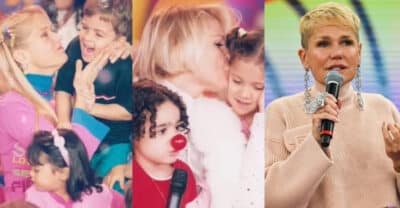 Xuxa Meneghel na época do seu infantil e durante o Altas Horas na Globo (Foto: Reprodução / Globo / Montagem HoraDoBenefício)